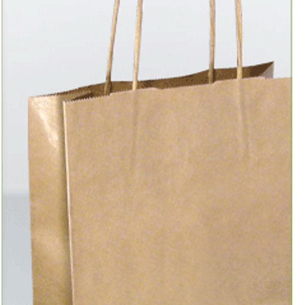 A4 Kraft Bag from sustainable paper - ca. 220x310x110 mm